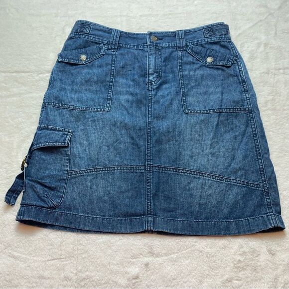 Lauren Jeans Co Ralph Lauren Blue Denim Skirt Size 6 - Picture 1 of 12